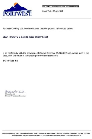 Portwest S532 - Orkney 3 in 1 Nefes Alabilir Ceket