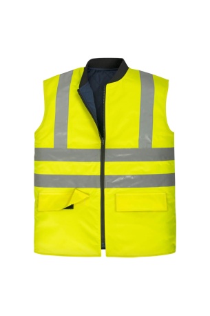 Work Comfort Çift Taraflı Yelek Neon Sarı
