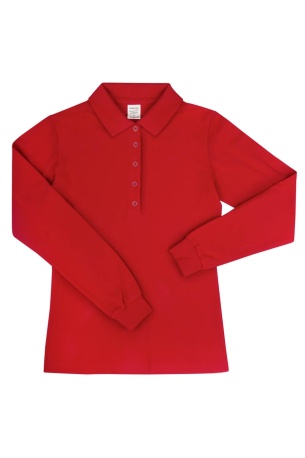 Bayan Polo Yaka Tişört Uzun Kollu